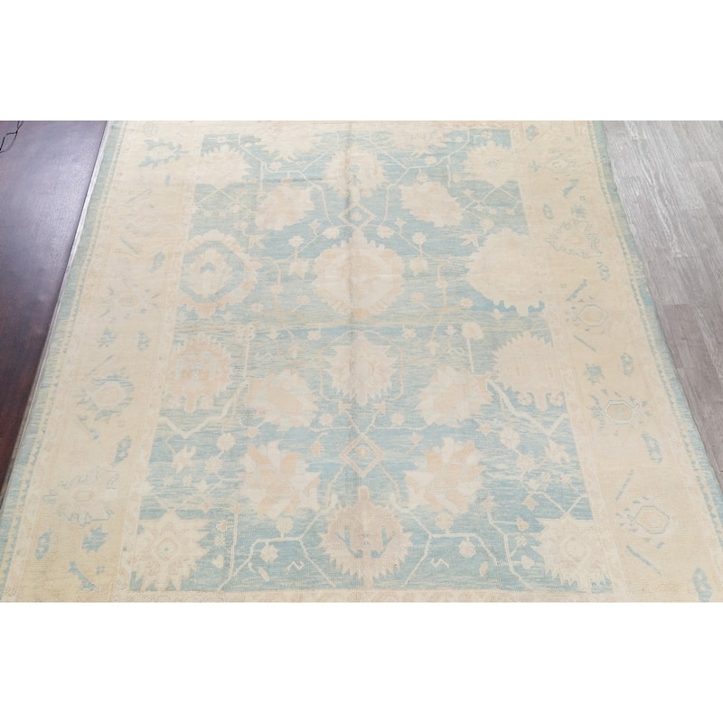 Oushak All-Over Handmade Wool Turkish Oriental Area Rug - 13'10" x 10'1"