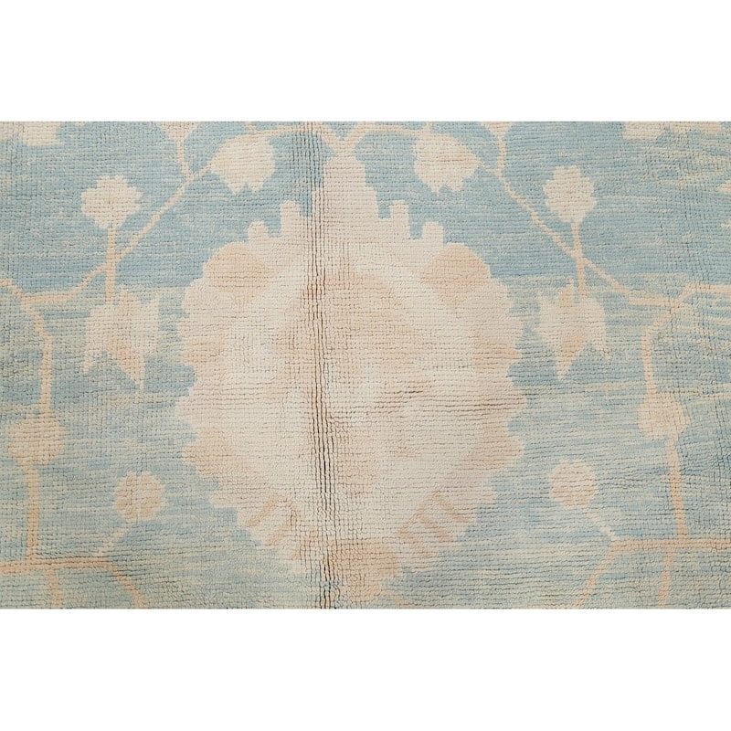 Oushak All-Over Handmade Wool Turkish Oriental Area Rug - 13'10" x 10'1"