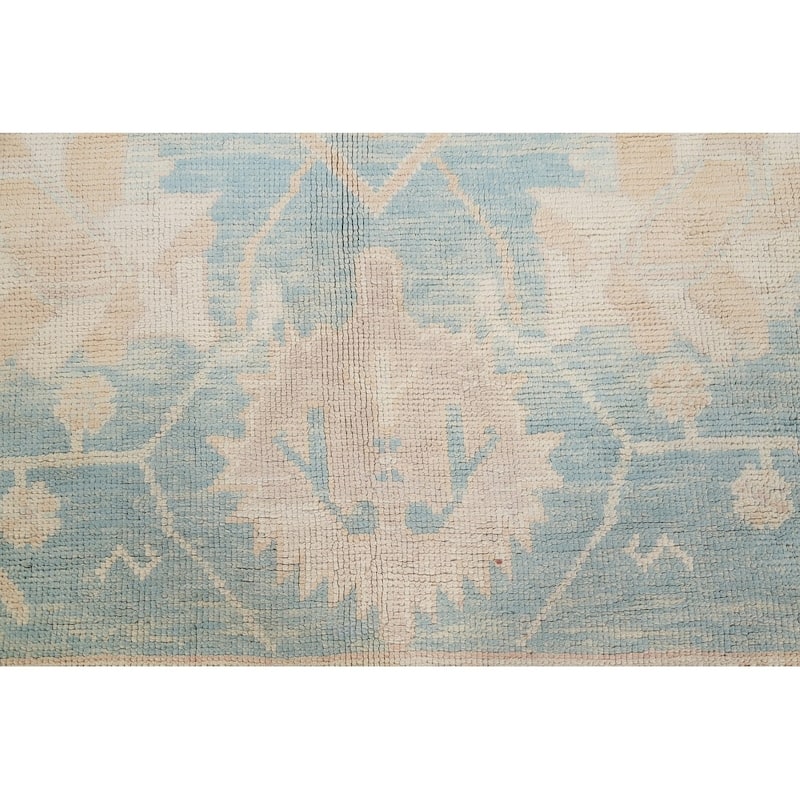 Oushak All-Over Handmade Wool Turkish Oriental Area Rug - 13'10" x 10'1"