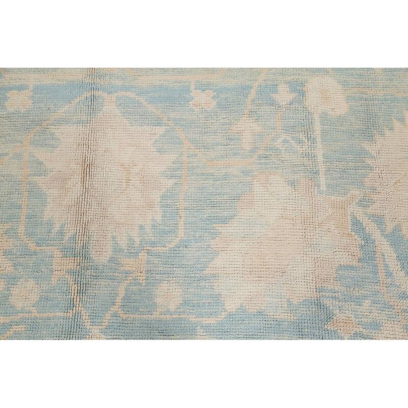 Oushak All-Over Handmade Wool Turkish Oriental Area Rug - 13'10" x 10'1"