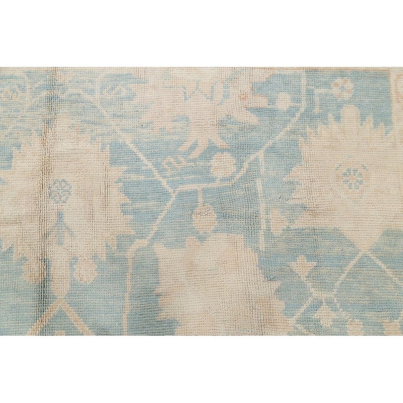 Oushak All-Over Handmade Wool Turkish Oriental Area Rug - 13'10" x 10'1"