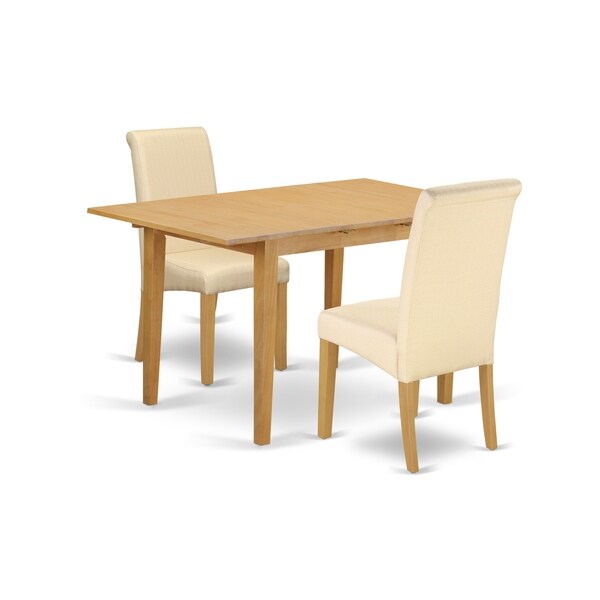 Shop 3Pc Rectangular Kitchen table with elegant parson chairs (Number