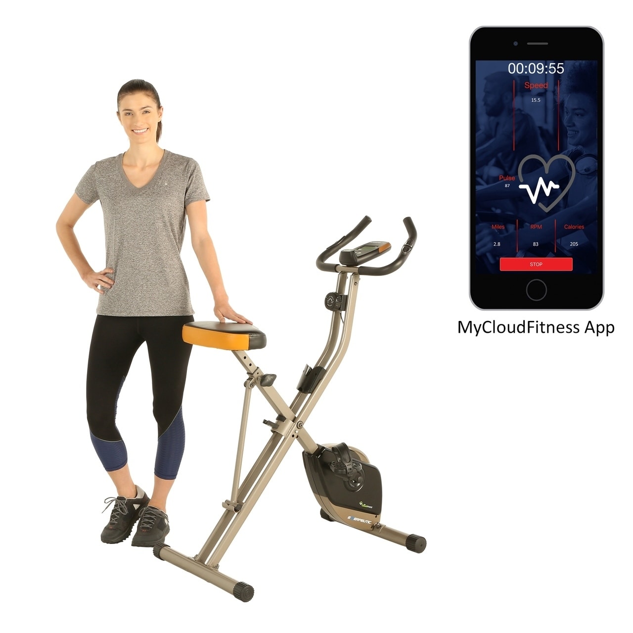 exerpeutic magnetic upright exercise bike