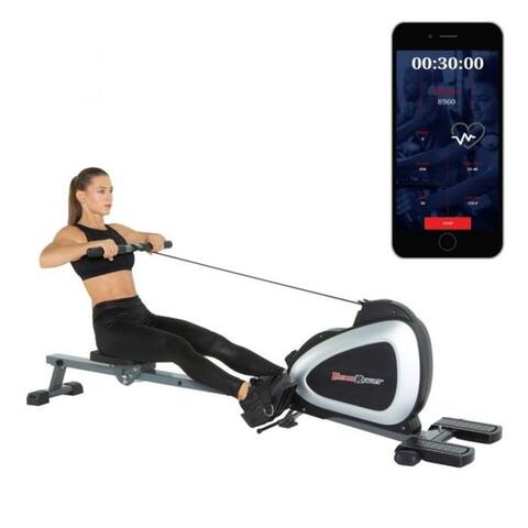 FITNESS REALITY 1000 PLUS Rower with Full Body Exercises and Free App