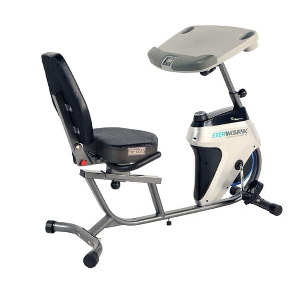 Shop Exerpeutic 2500 Exerwork Adjustable Desk Recumbent Bike With