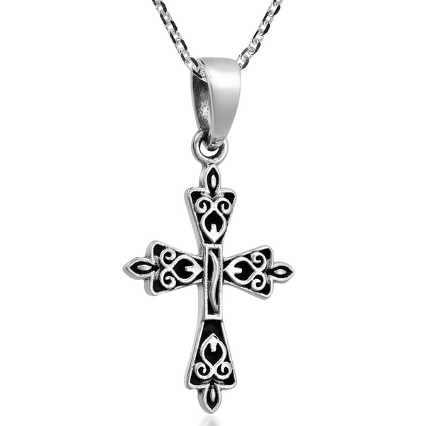 silver christian necklaces