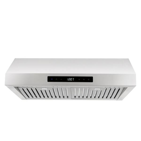 Cosmo 30-inch Range Hood 760 CFM Ducted Under Cabinet Stainless Steel -  Silver (As Is Item) - Bed Bath & Beyond - 27865533