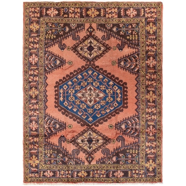 ECARPETGALLERY Hand-knotted Malayer Copper Wool Rug - 5'3 x 10'2