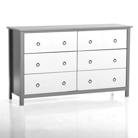 Carson Carrington Borlange Mid Century White And Walnut 3 Drawer