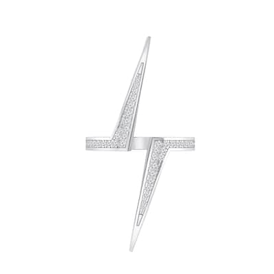 Auriya 1/5ctw Modern Lightning Diamond Ring 14k Gold