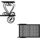 Plant Stand- 2-Tiered Decorative Vintage Look Wrought Iron Garden Cart for Patio, Deck, Home or Lawn by Pure Garden (Black)