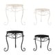 preview thumbnail 8 of 13, Plant Stands- Set of 2 Nesting Wrought Iron Inspired Metal Round Decorative Potted Plant Display by Pure Garden - Set of 2