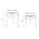 preview thumbnail 10 of 13, Plant Stands- Set of 2 Nesting Wrought Iron Inspired Metal Round Decorative Potted Plant Display by Pure Garden - Set of 2