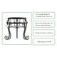 preview thumbnail 3 of 13, Plant Stands- Set of 2 Nesting Wrought Iron Inspired Metal Round Decorative Potted Plant Display by Pure Garden - Set of 2