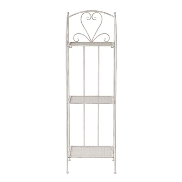 Shop Plant Stand 3 Tier Vertical Shelf Folding Wrought Iron Metal Home And Garden Display With Staggered Shelves By Pure Garden On Sale Overstock 27866275