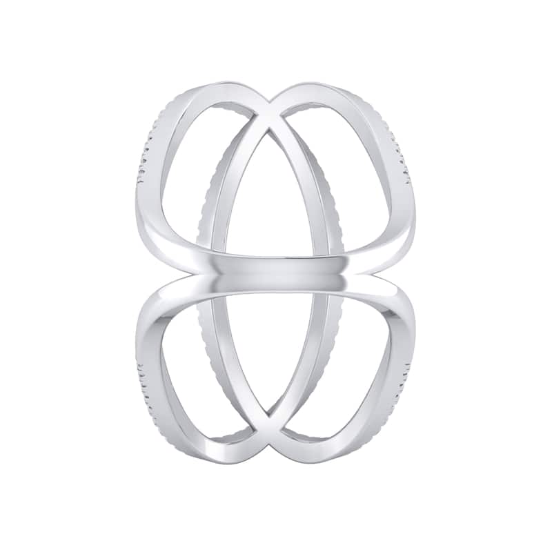 Auriya 3/4ctw Orbit Style Split Shank Diamond Fashion Ring 14k Gold