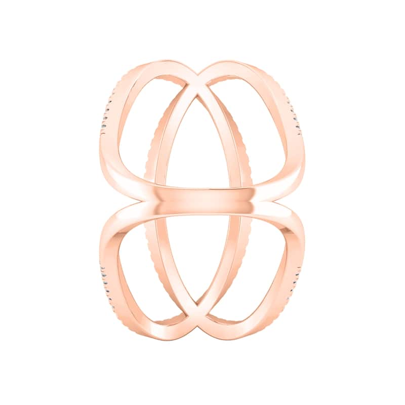 Auriya 3/4ctw Orbit Style Split Shank Diamond Fashion Ring 14k Gold