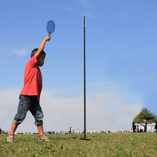 Rope Ball Tether Swing Game- Complete Set with Pole, 2 Racquets, and ...