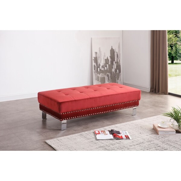 Red ottoman bed discount