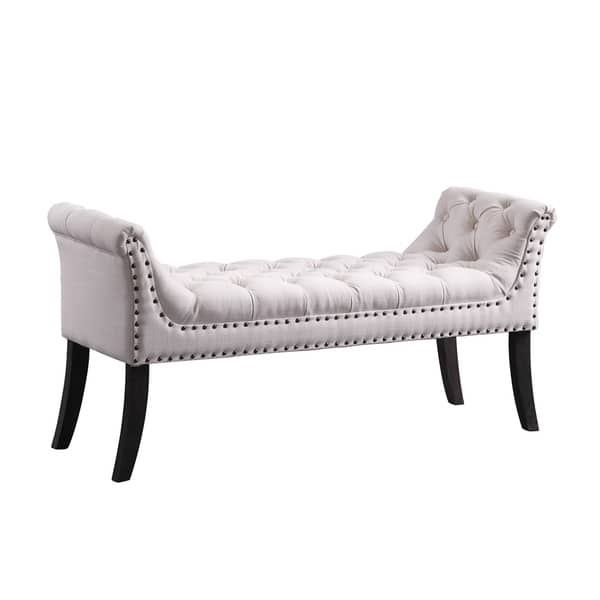 Shop Copper Grove Krasnop Tufted Upholstered Bench With Gently