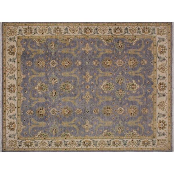 Ziegler Kafkaz Sparrow Grey/Ivory Wool Rug -8'3 x 9'8 - 8'3" x 9'8"