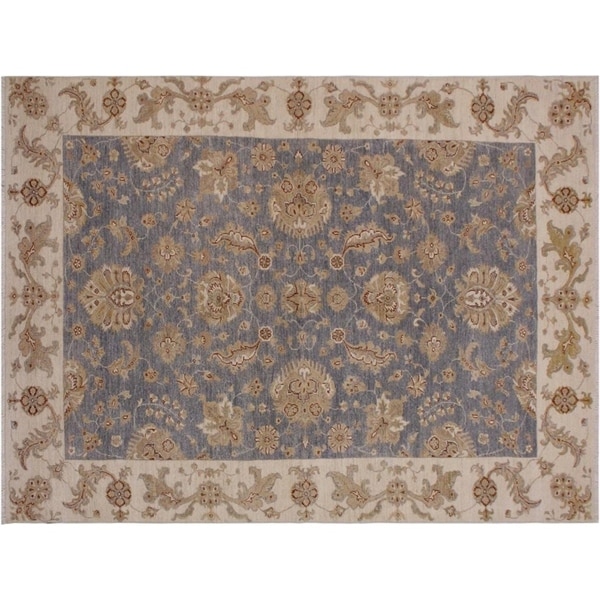 Ziegler Kafkaz Sprague Grey/Ivory Wool Rug -5'8 x 9'0 - 5'8" x 9'0"