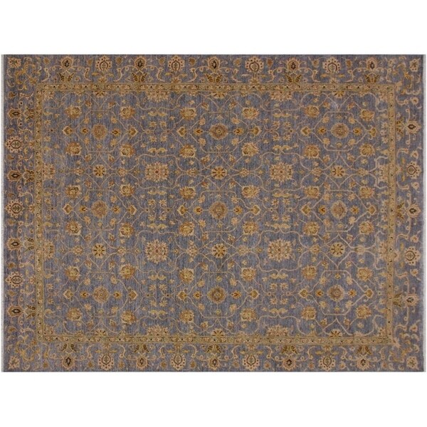 Ziegler Kafkaz Southard Grey/Gold Wool Rug -8'2 x 9'8 - 8'2" x 9'8"