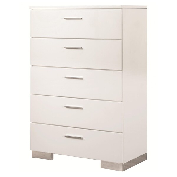 Shop Stanley Contemporary 5 Drawer Chest Free Shipping Today