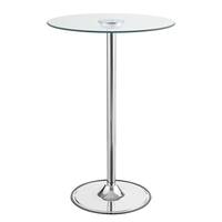 Amherst Contemporary Chrome LED Bar Table