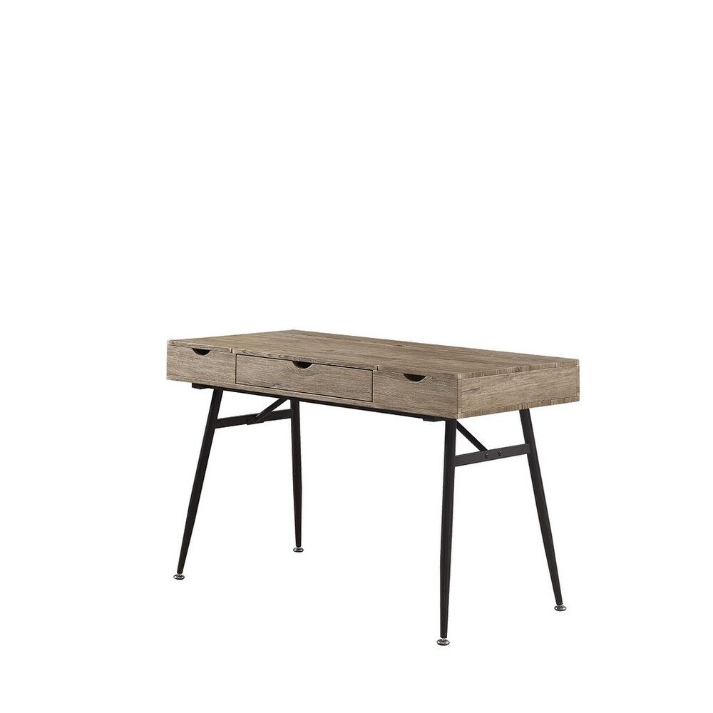 Overstock Bethany Driftwood Writing Desk (Drawers - Writing Desks - Wood Finish/Metal Finish/Bronze Finish - Metal/Wood - Driftwood - Assembly Required -
