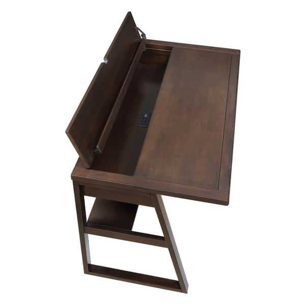 Shop Fenster Transitional Flip Top Writing Desk Free Shipping