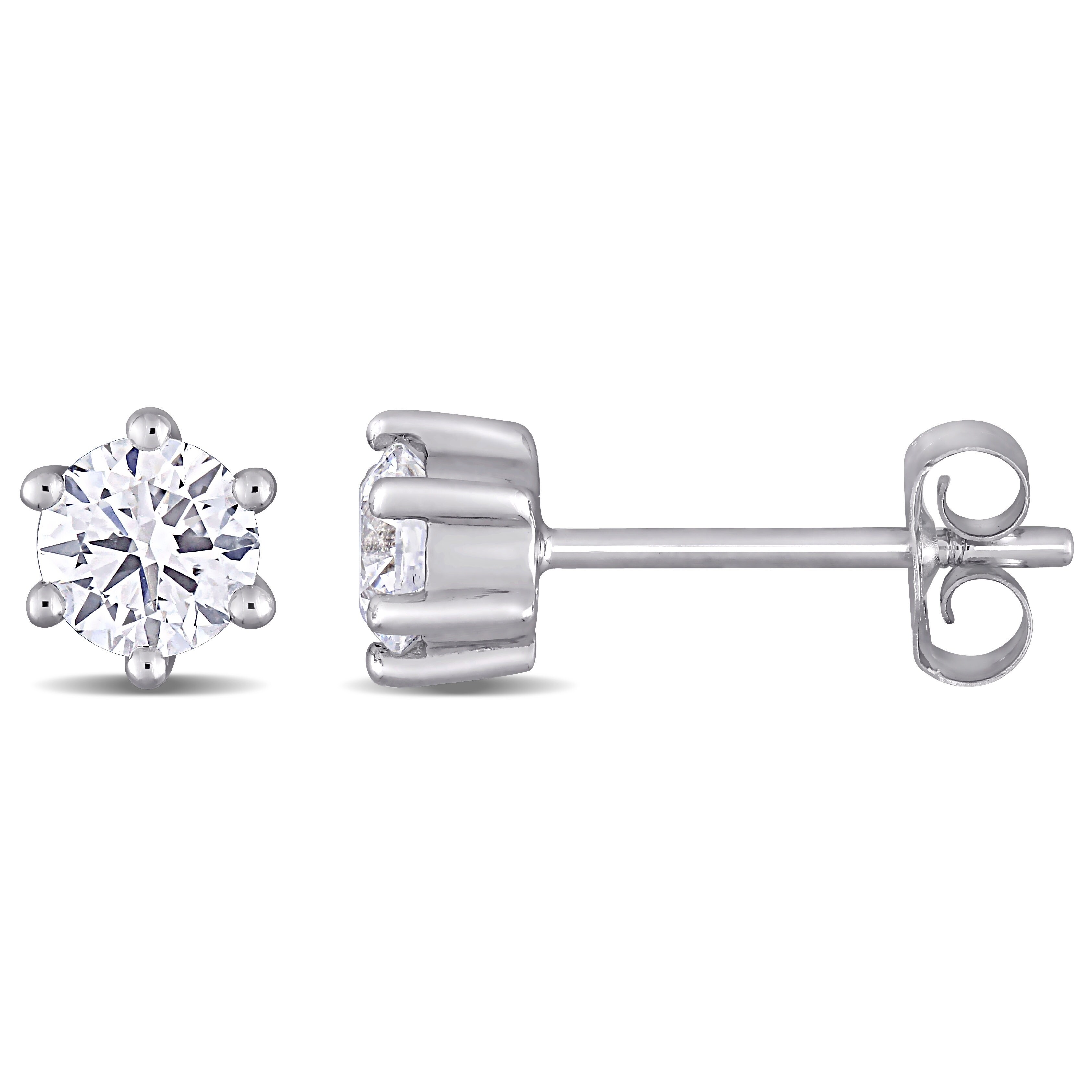 created diamond earrings