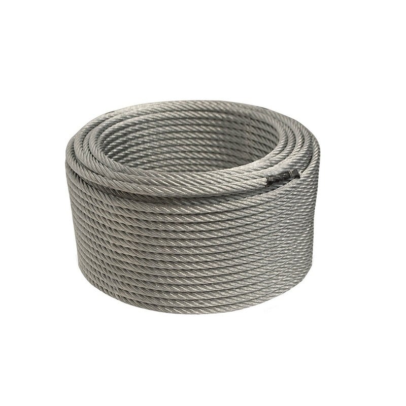 ALEKO Steel Cable 1/4 Inch 7X19 Galvanized Aircraft Wire Rope 250 Feet 