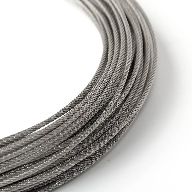 ALEKO Aircraft Galvanized Steel Cable Wire Rope - 1/16-Inch - 7 x 7 - 100 Feet
