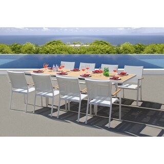 Essence 9 Pc Dining Set - Fabric color_White