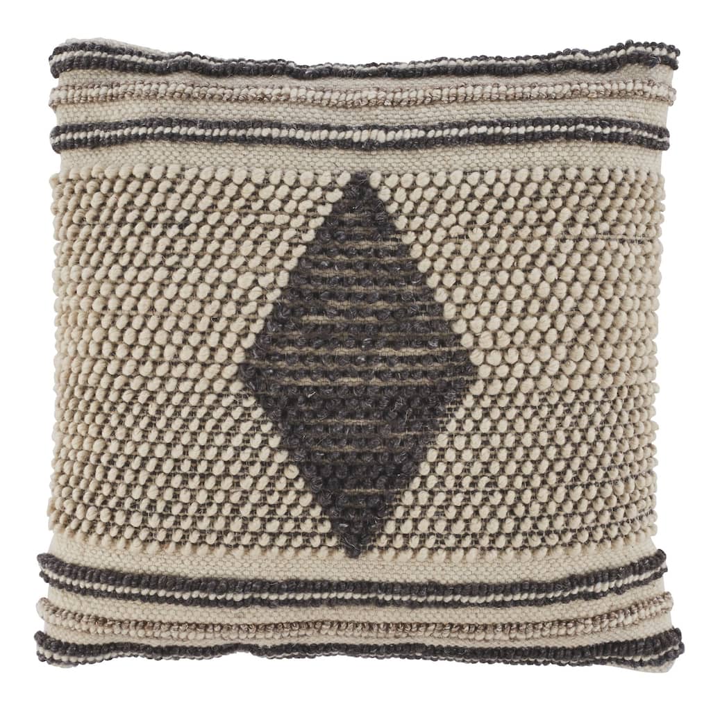 Ricker Woven Diamond Boho Throw Pillow