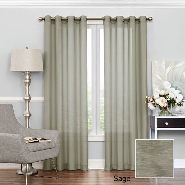 Shop Eclipse Liberty Light Filtering Sheer Curtain On Sale