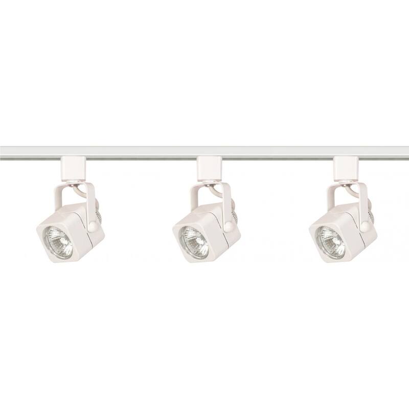 3-Light Track Kit Sq Line Volt Wh