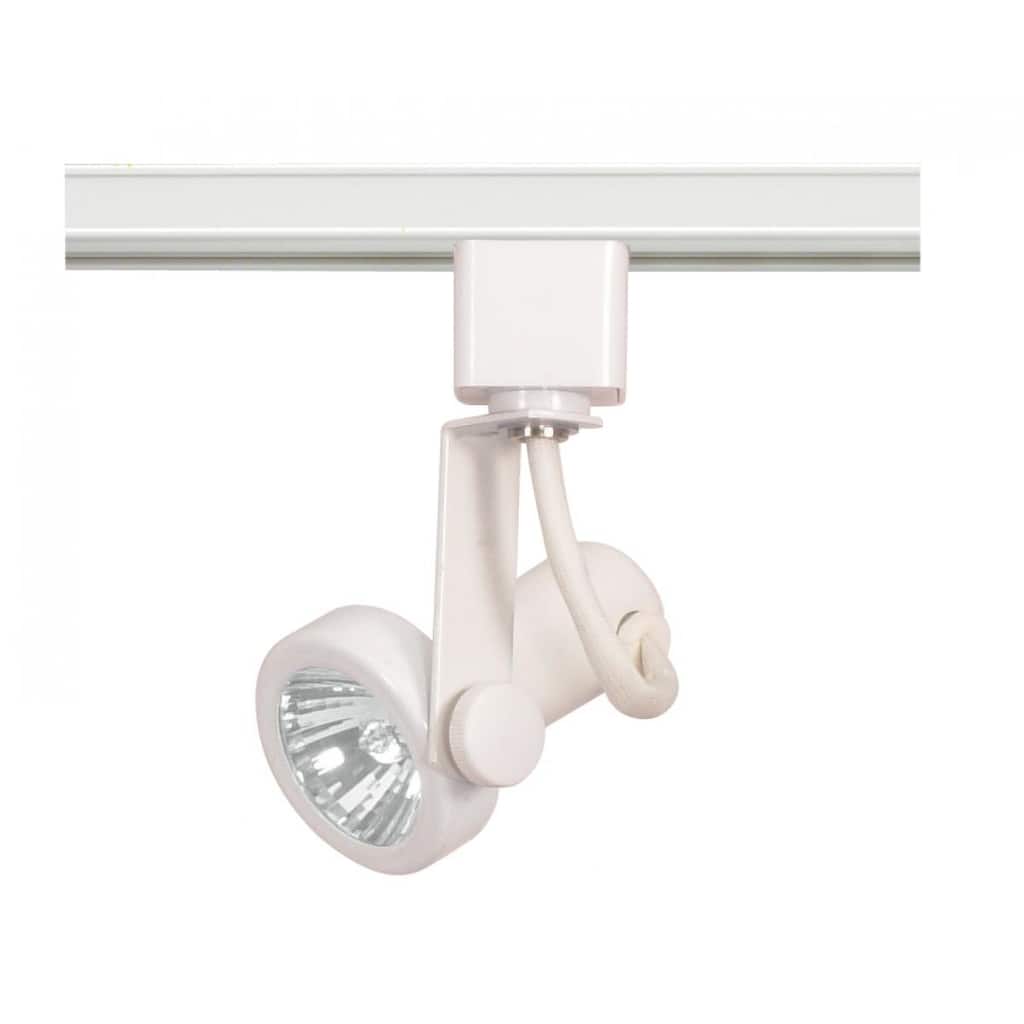 1-Light Track Head Gimbal Ring MR16 White