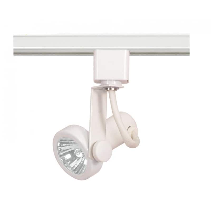 1-Light Track Head Gimbal Ring MR16 White