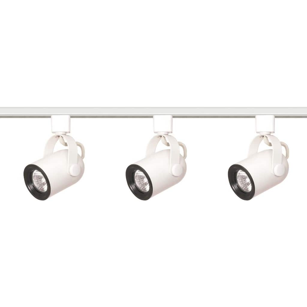 3-Light Track Kit Rdback Ln Volt Wht