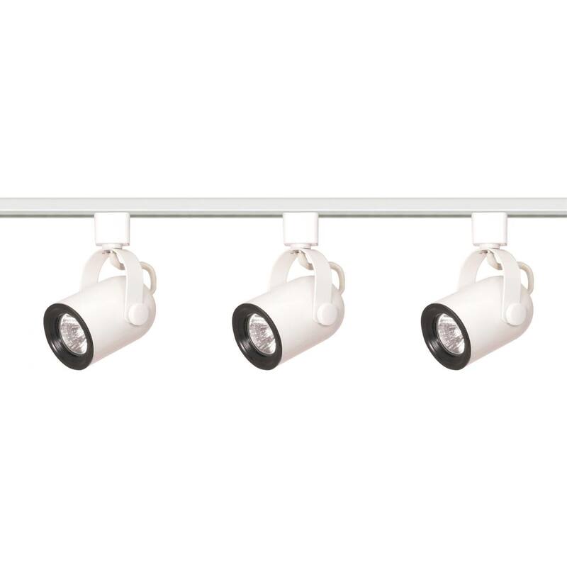 3-Light Track Kit Rdback Ln Volt Wht