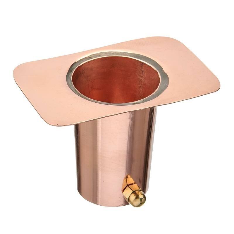 Pure Copper Rain Chain Gutter Clip Funnel