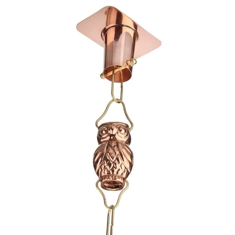 Pure Copper Rain Chain Gutter Clip Funnel