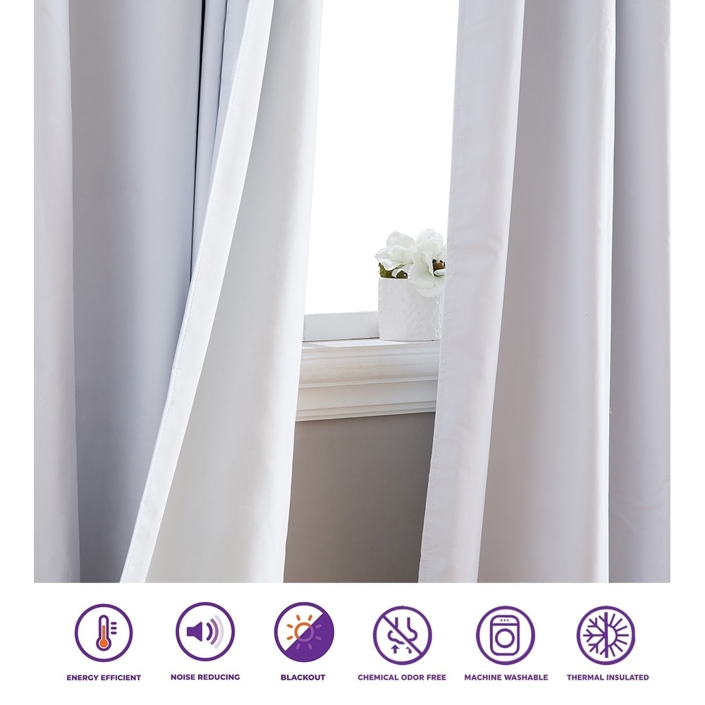 Shop White Thermal 100 Blackout Grommet Rod Pocket Curtain Liner