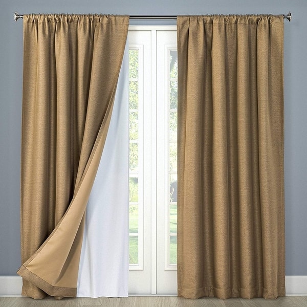 Shop White Thermal 100 Blackout Grommet Rod Pocket Curtain Liner