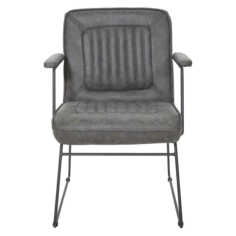 Carbon Loft Teigen Faux Leather Chair with Sled Base