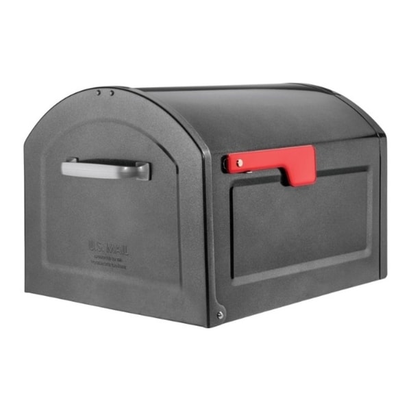 Architectural Mailboxes Centennial Galvanized Steel Post Mounted Pewter