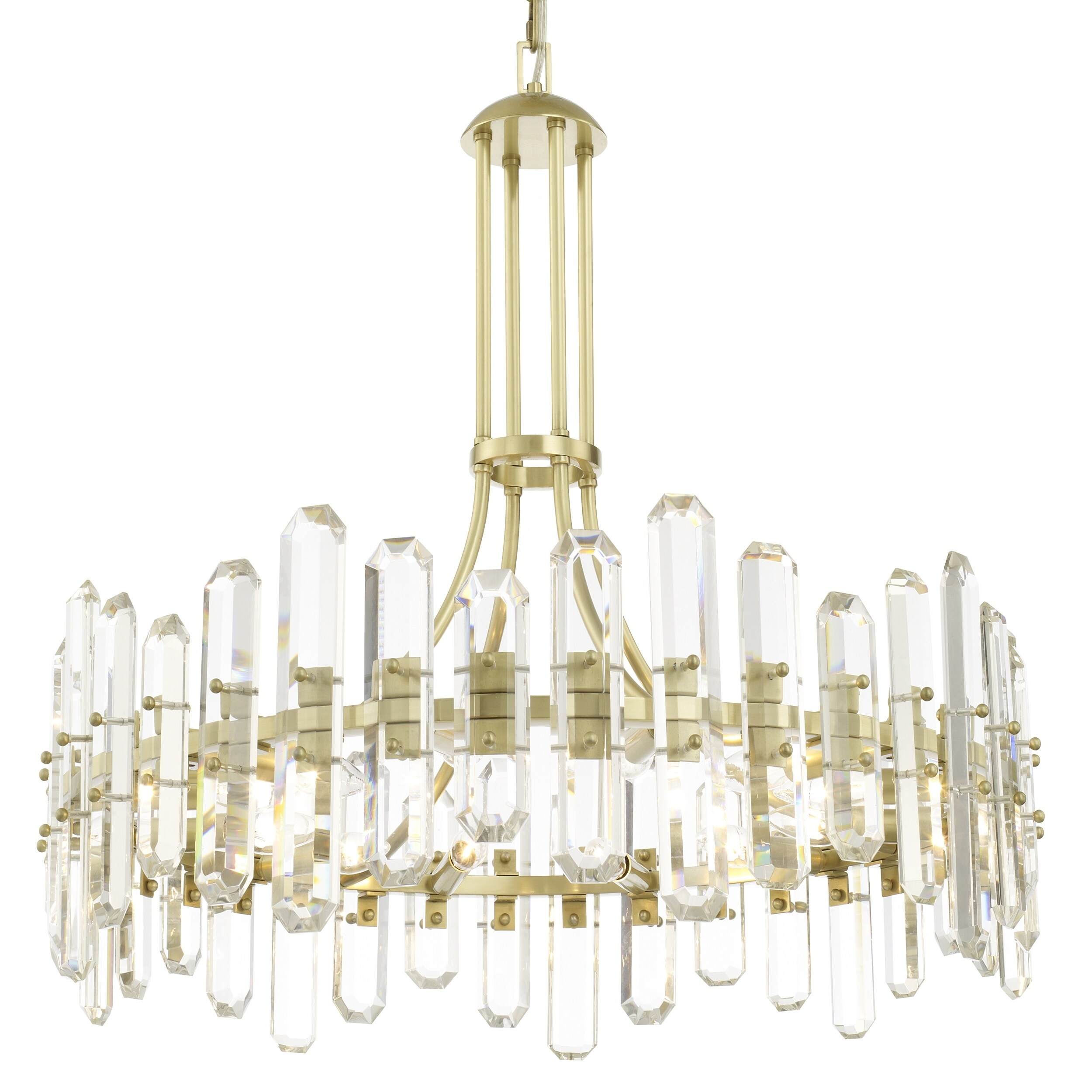 Bolton 12-light Aged Brass Chandelier - Chandeliers For Bedrooms by Overstock.com
