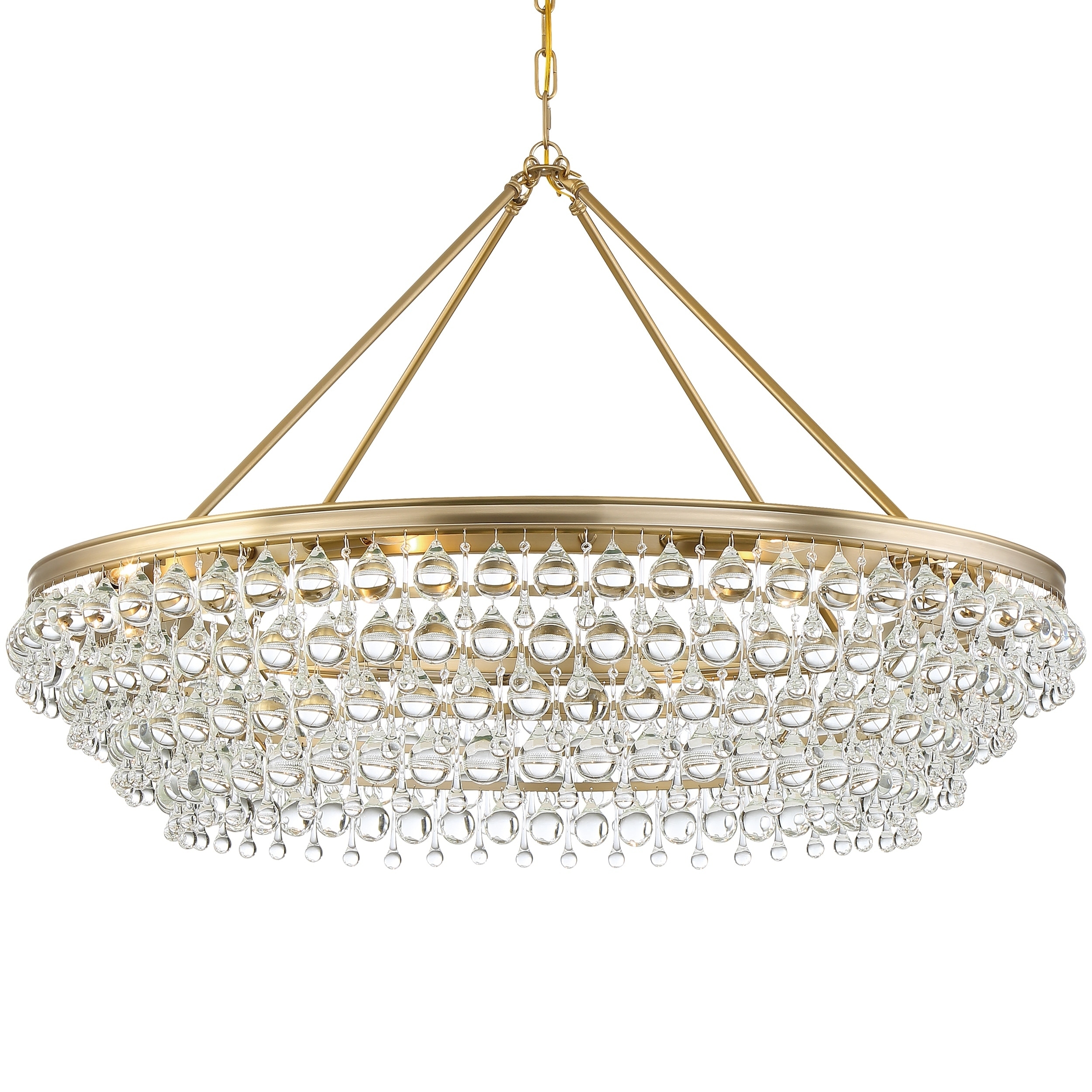 Calypso 8-light Vibrant Gold Chandelier - Chandeliers For Bedrooms by Overstock.com